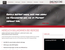 Tablet Screenshot of berode.com